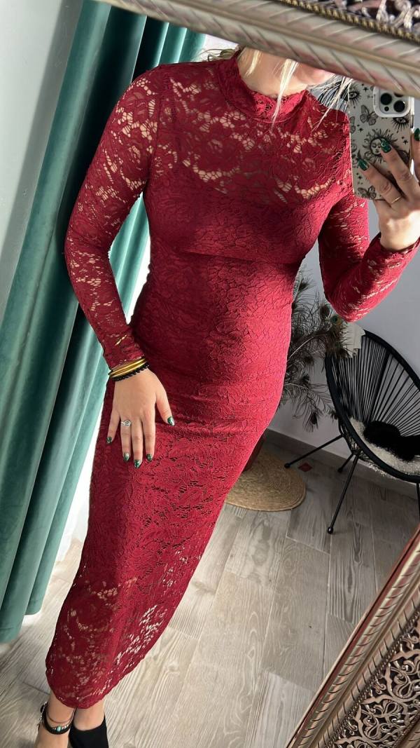 vestido encaje